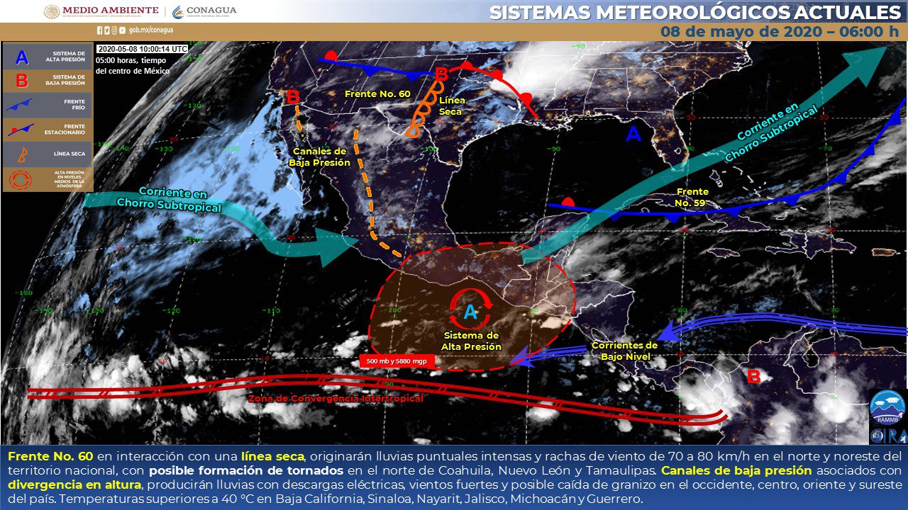 Pronostican lluvia y tormentas eléctricas en Morelos