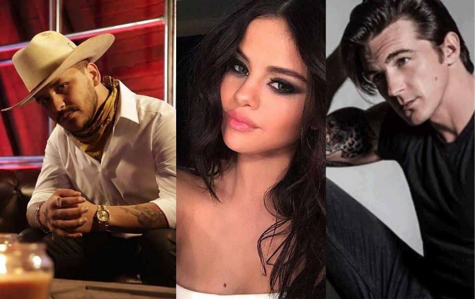 Christian Nodal hará un dueto con Selena Gómez y Drake Bell
