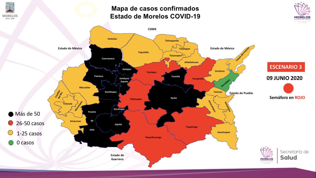 Morelos continúa en SEMÁFORO ROJO por casos de COVID-19