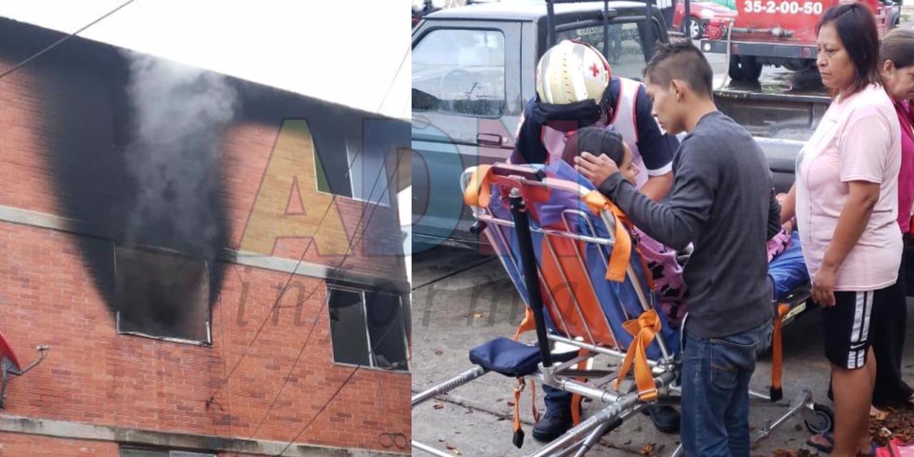 Se incendia departamento en Tetelcingo, no hubo lesionados