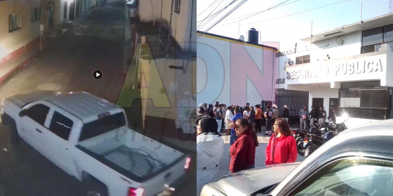 Roban 12 radios de comunicación a la policía de Atlatlahucan