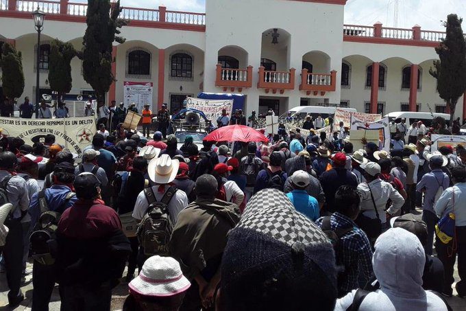 Chiapanecos marchan contra el COVID-19 porque creen que es inventado