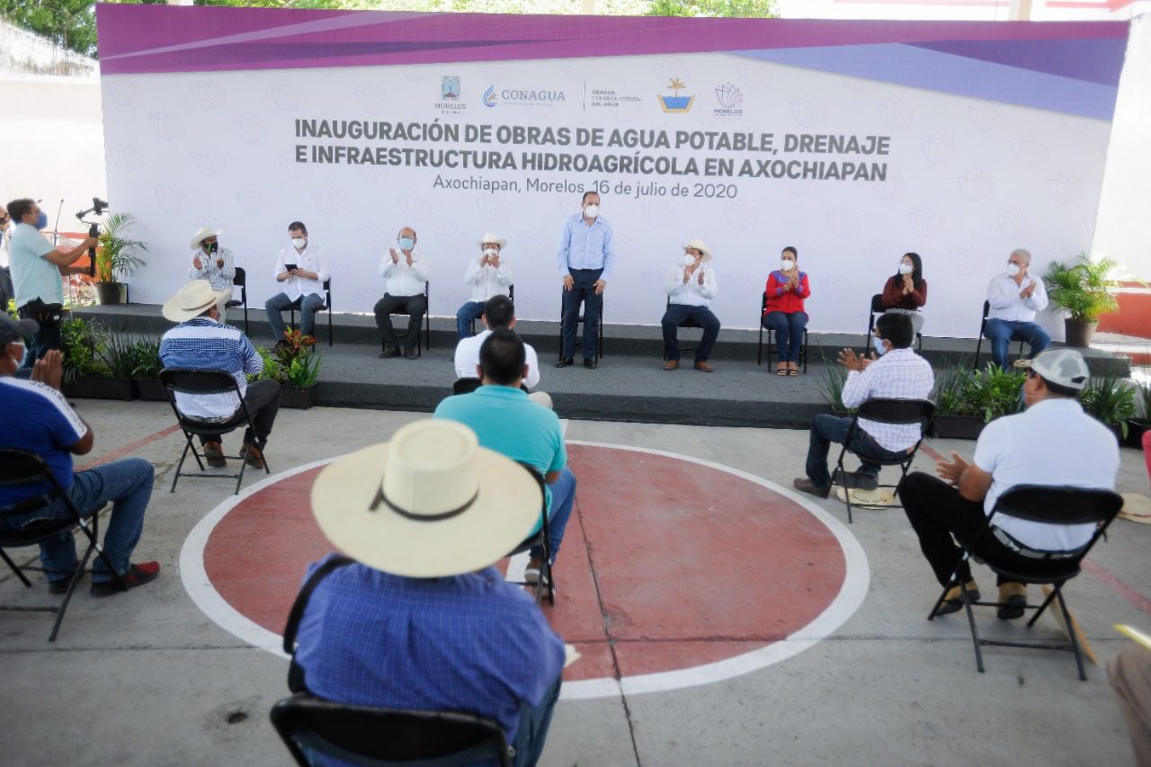 Inauguran red de agua potable y drenaje en Axochiapan