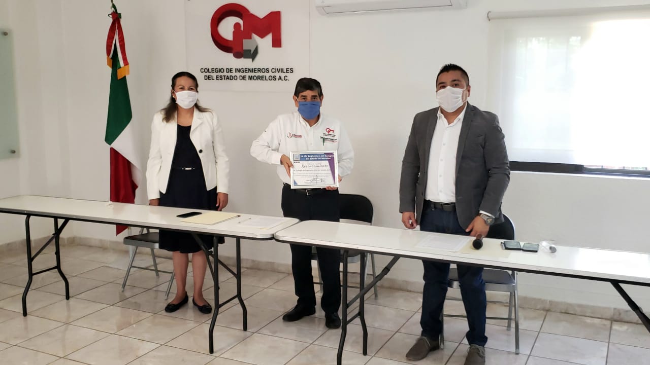 Reconocen a ingenieros que ayudaron en el sismo de 2017 en Morelos