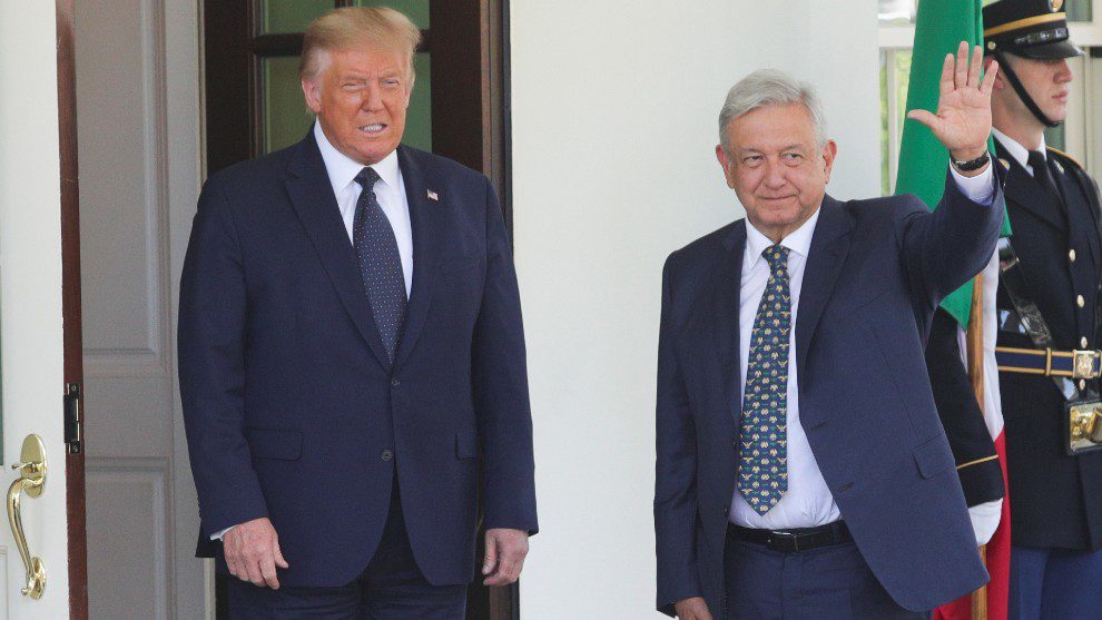 AMLO aparece en el Spot de campaña de Donald Trump
