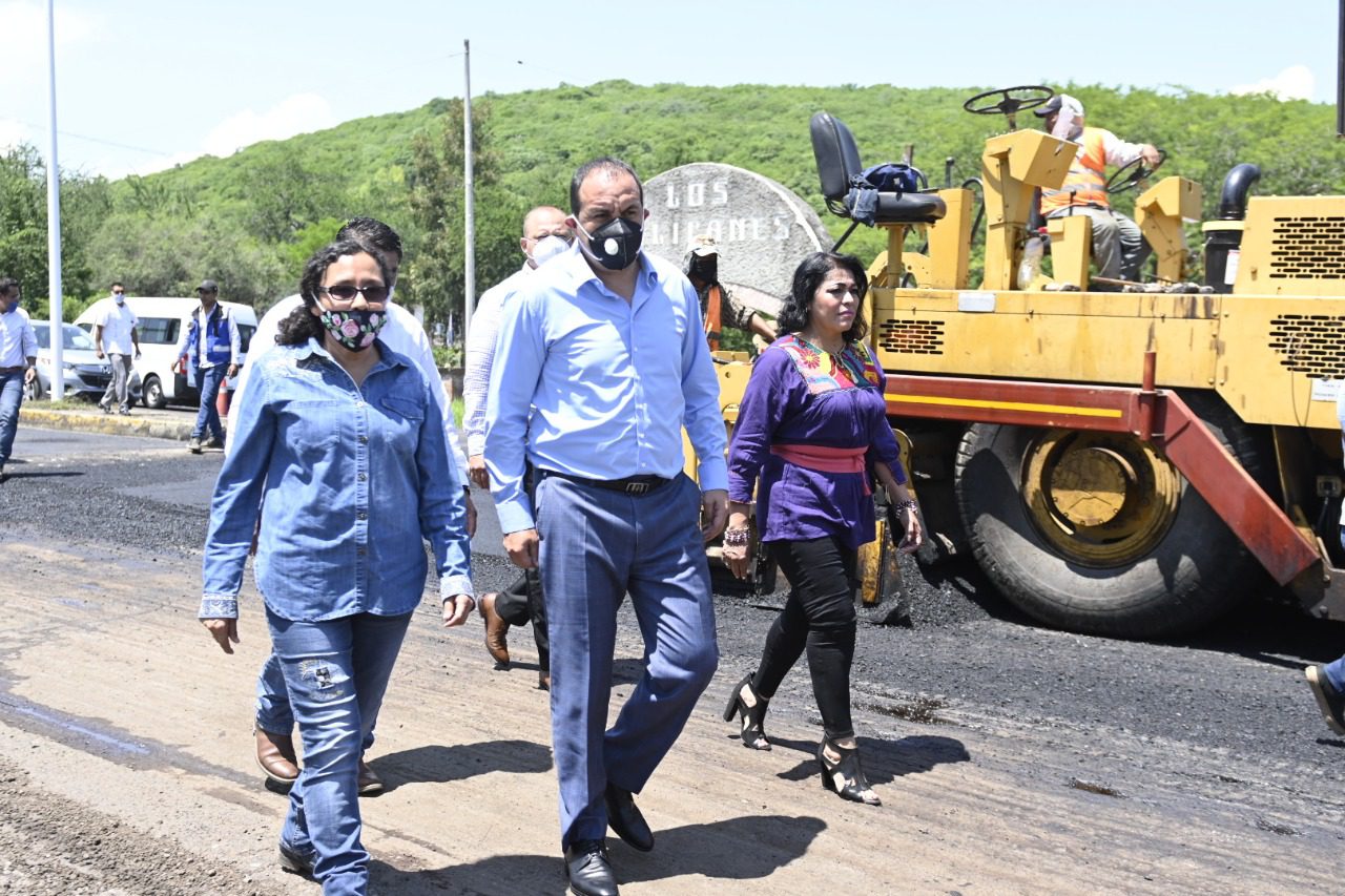 Supervisa Cuauhtémoc Blanco carretera en la zona sur de Morelos