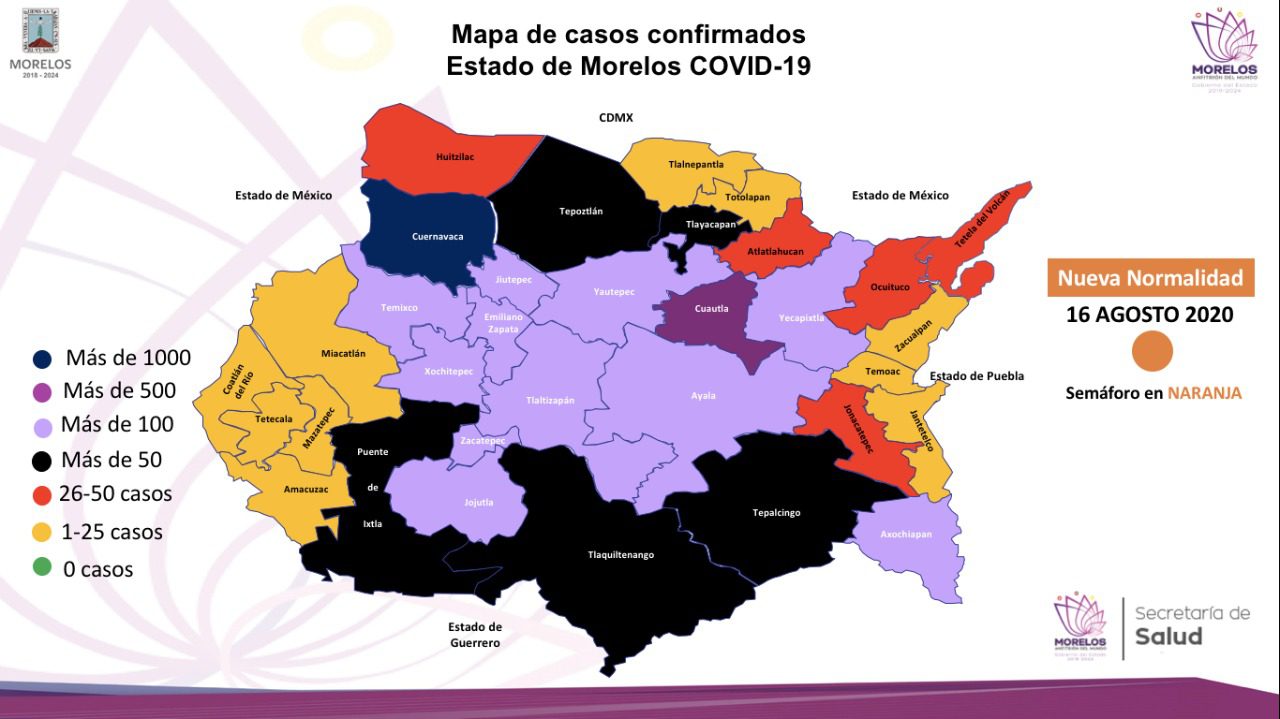 Morelos no avanza, se queda en SEMÁFORO NARANJA la siguientes semanas