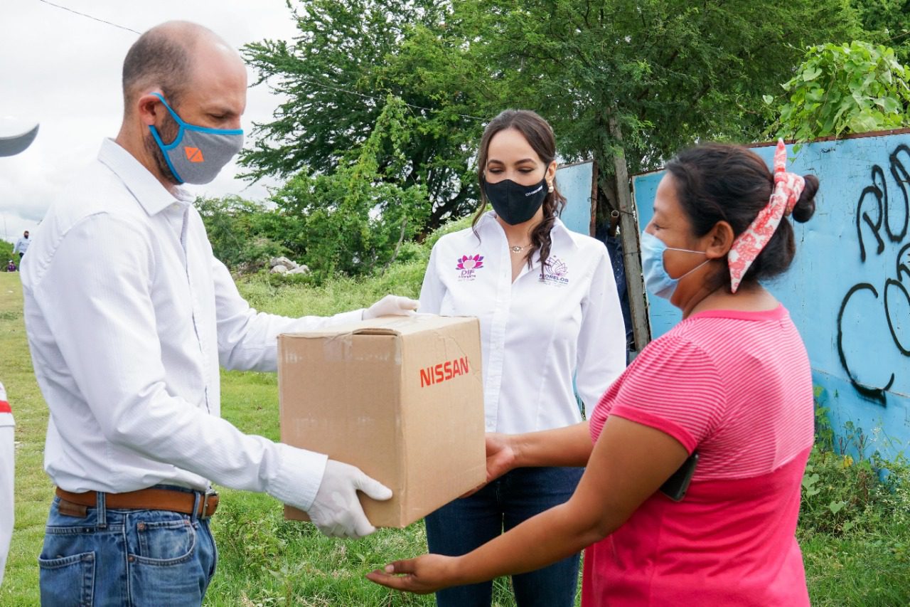 Nissan dona despensas para morelenses vulnerables