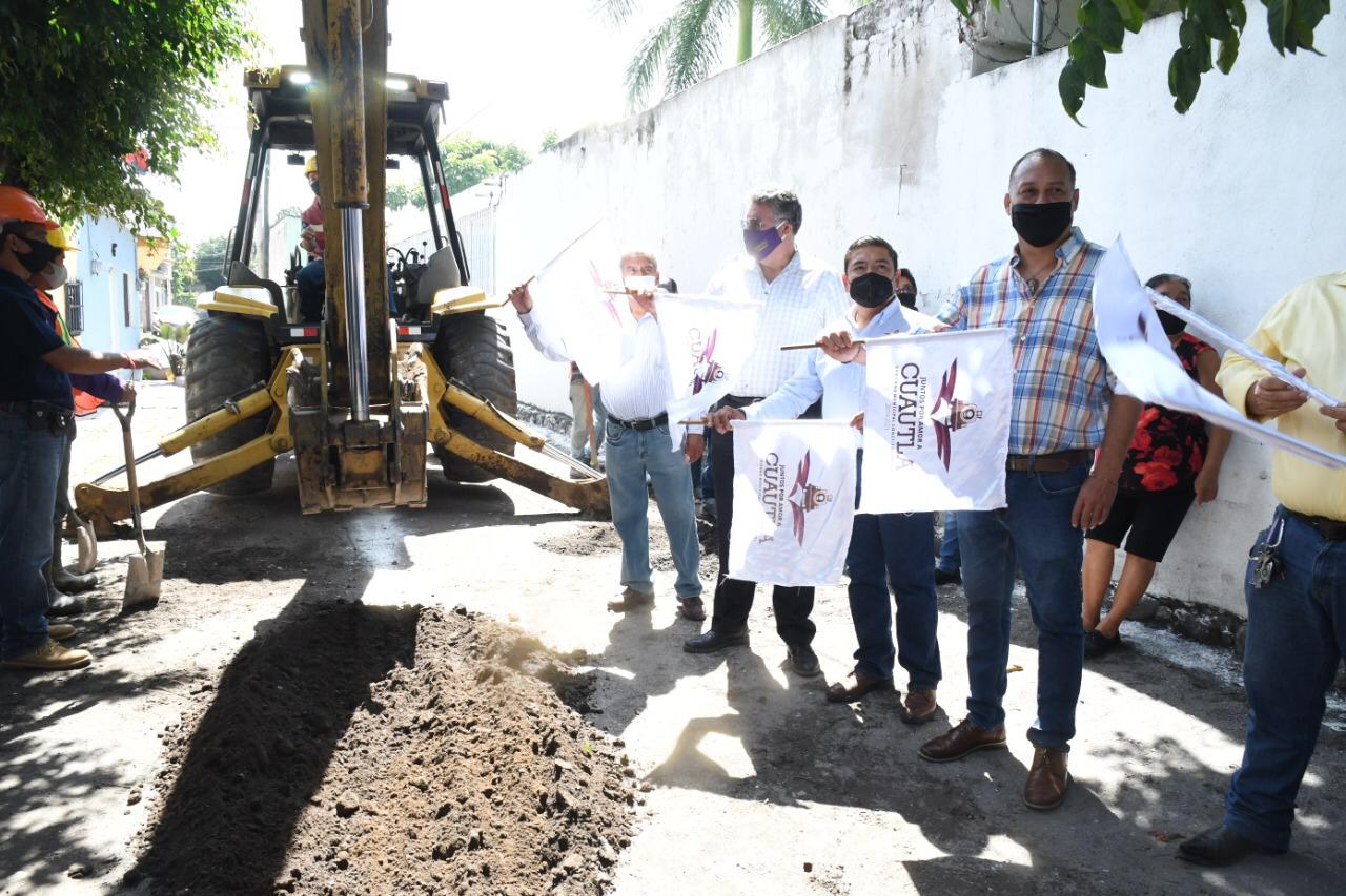 Avanzan obras en colonia Casasano y Vicente Guerrero de Cautla