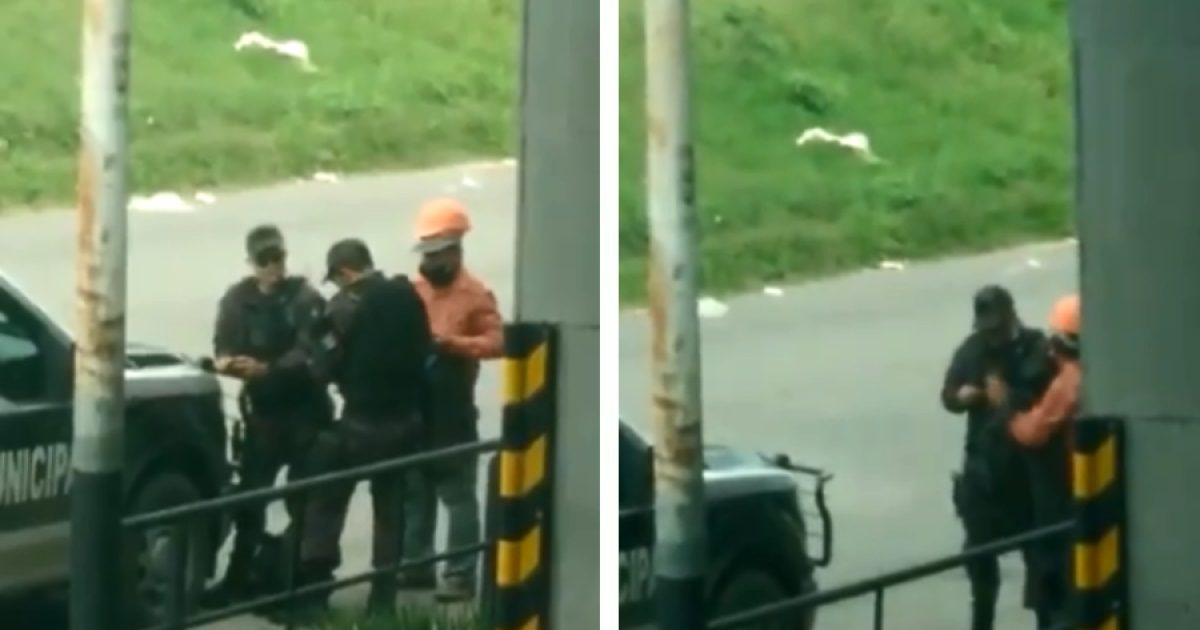Policías de Jalisco roban dinero a un trabajador