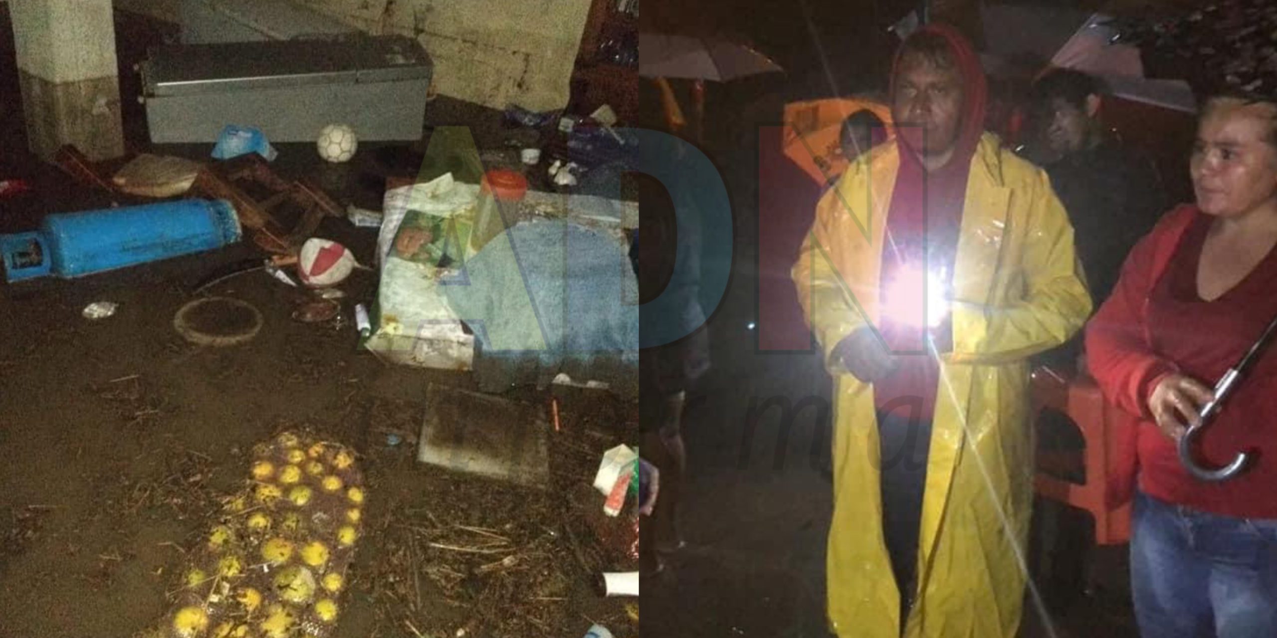 Se inundan familias de Zacatepec, el agua alcanzó 1 metro de altura en sus hogares