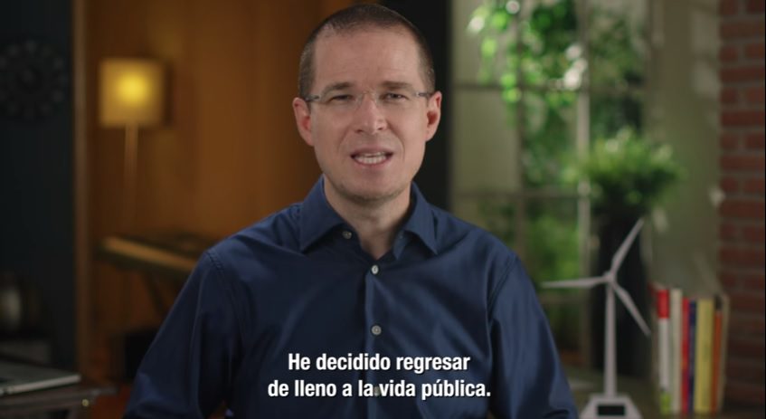 Anaya anuncia su regreso a la vida pública