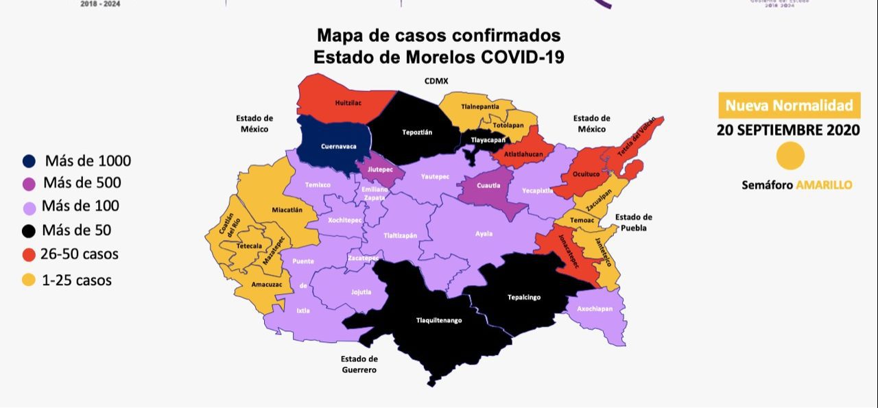 Morelos llega a las mil 105 muertes por COVID-19