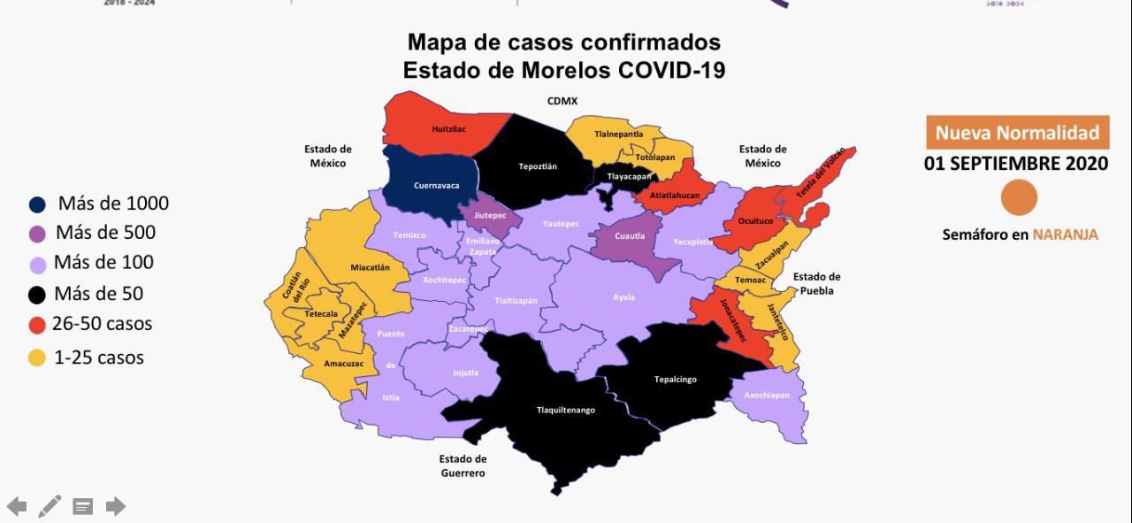 Suman mil 32 muertes por COVID-19 en Morelos