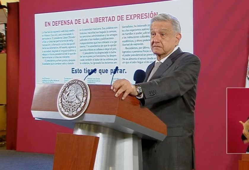 “Ahora se sienten ofendidos” AMLO responde al desplegado “Esto tiene que parar”