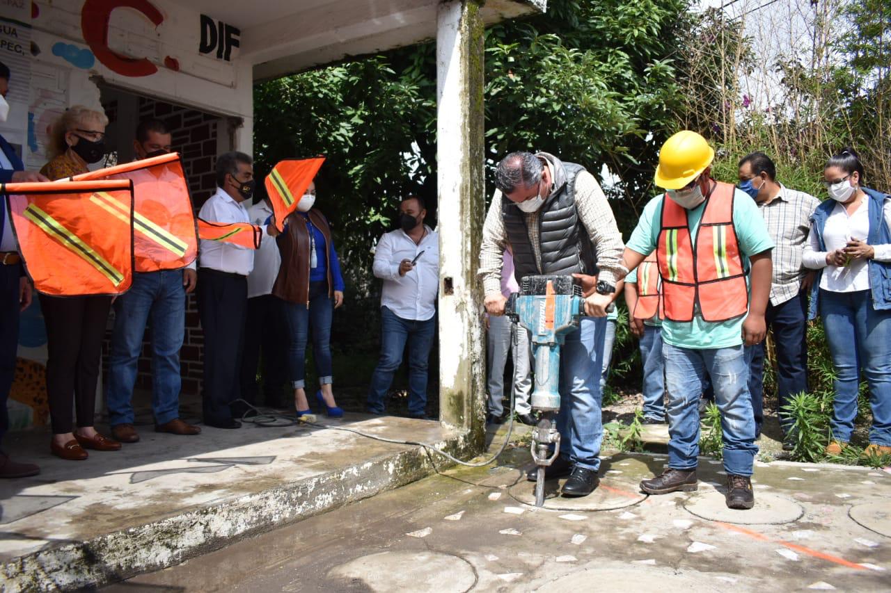 Inician la construcción de un tanque  elevado en el Porvenir, Jiutepec