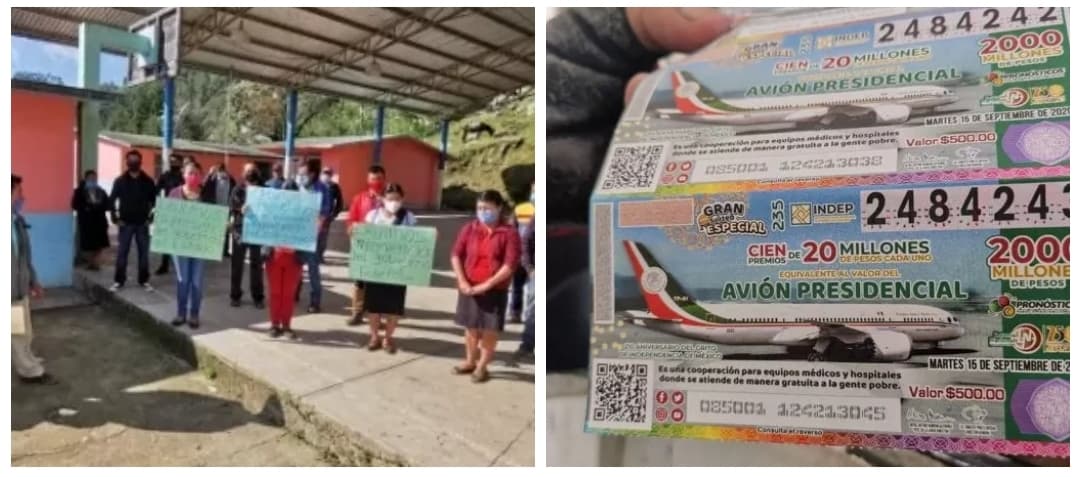 Telesecundarias ganan rifa del avión y funcionarios le quitan su “cachito”