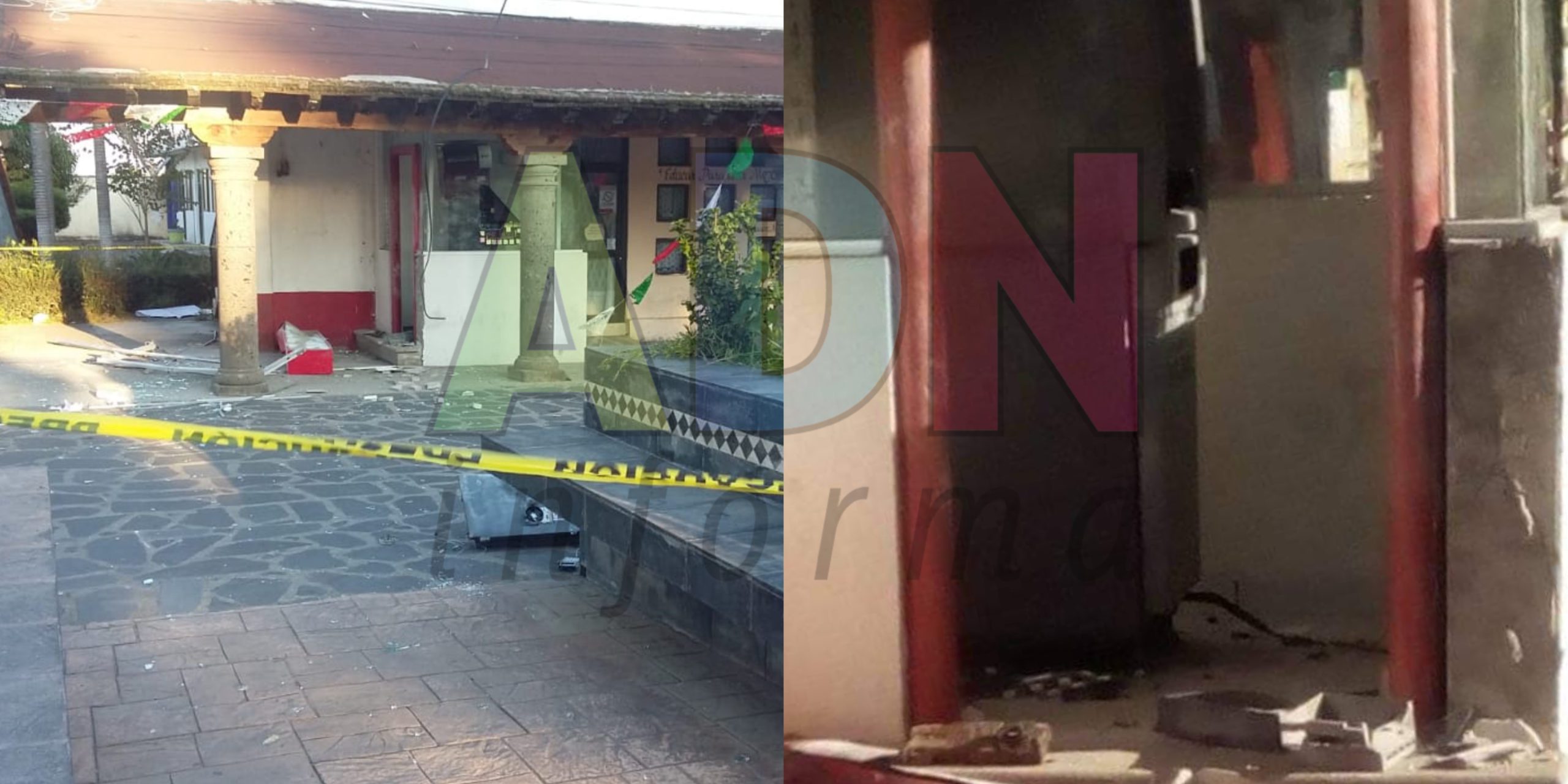 Se roban cajero frente a un módulo de la policía en Morelos