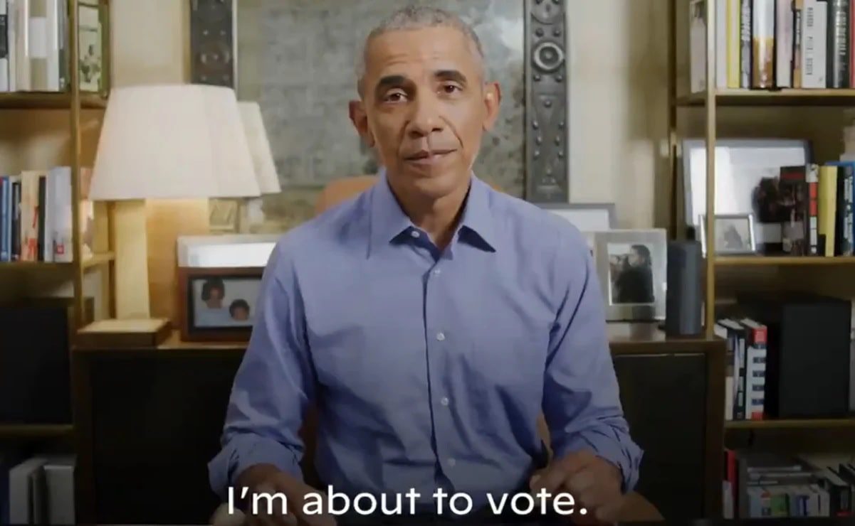 Barack Obama anuncia que emitió su voto por correo a favor de Joe Biden y Kamala Harris