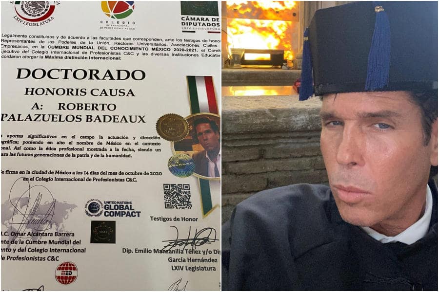 Roberto Palazuelos recibió el título Doctor Honoris Causa