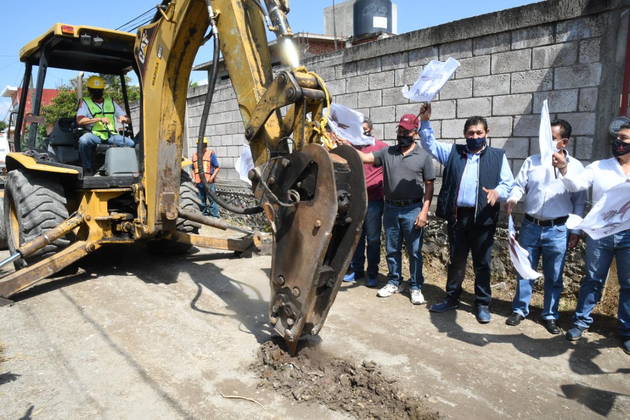 Inician obras de infraestructura en colonias de Cuautla
