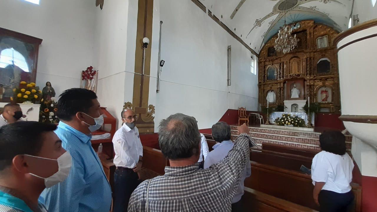 Supervisan obras de reconstrucción en Yecapixtla