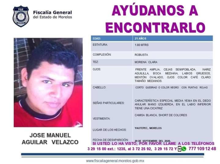 Hallan muerto a José Manuel había desaparecido en septiembre