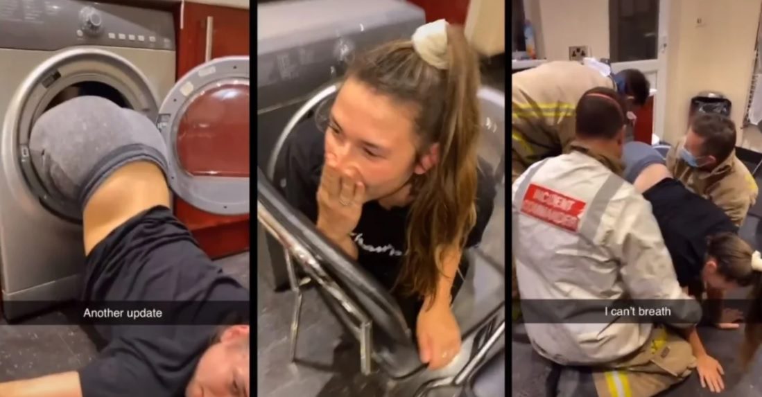 Joven queda atrapada dentro de una secadora por intentar cumplir un reto de TikTok