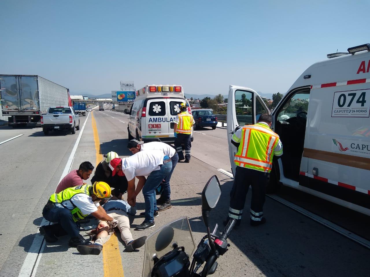 Se accidenta director de personal de la SSC de Cuernavaca