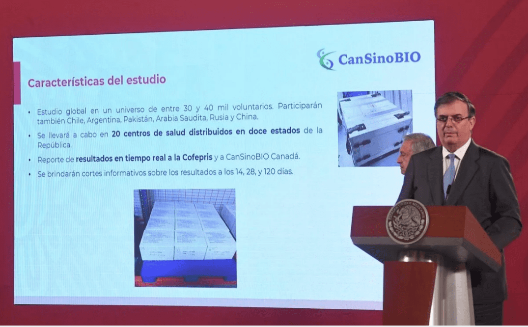 Llegan a México primeras vacunas contra el COVID-19 para el ensayo Fase 3