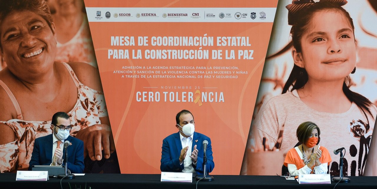 Morelos se adhiere a agenda para prevenir, atender y sancionar violencia contra mujeres