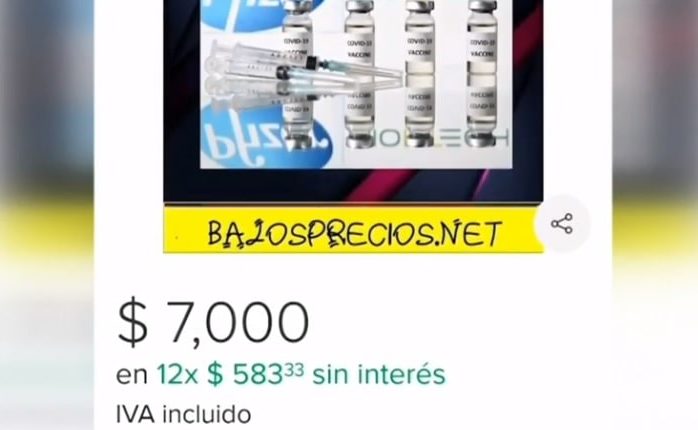 ¡No te dejes engañar! Estafadores venden vacuna contra el Covid-19 en 7 mil pesos