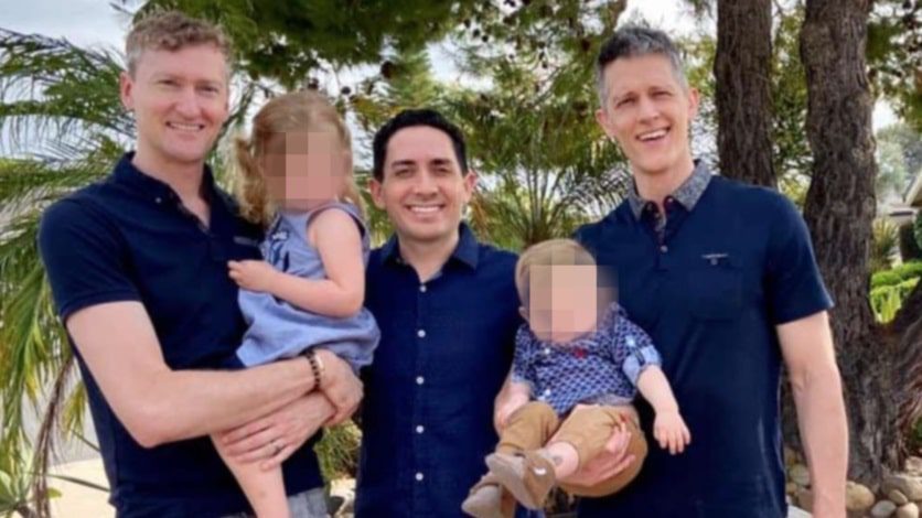 En Estados Unidos, tres hombres lograron convertirse en padres legales de una niña