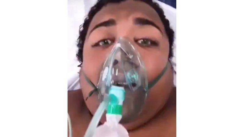 Influencer que negaba la existencia del Covid-19 ahora está hospitalizada