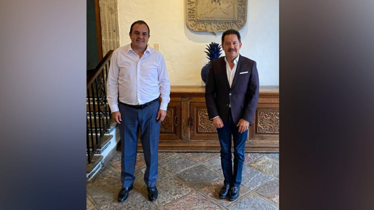 Cuauhtémoc Blanco sostiene reunión de trabajo con el diputado federal Moisés Ignacio Mier Velazco