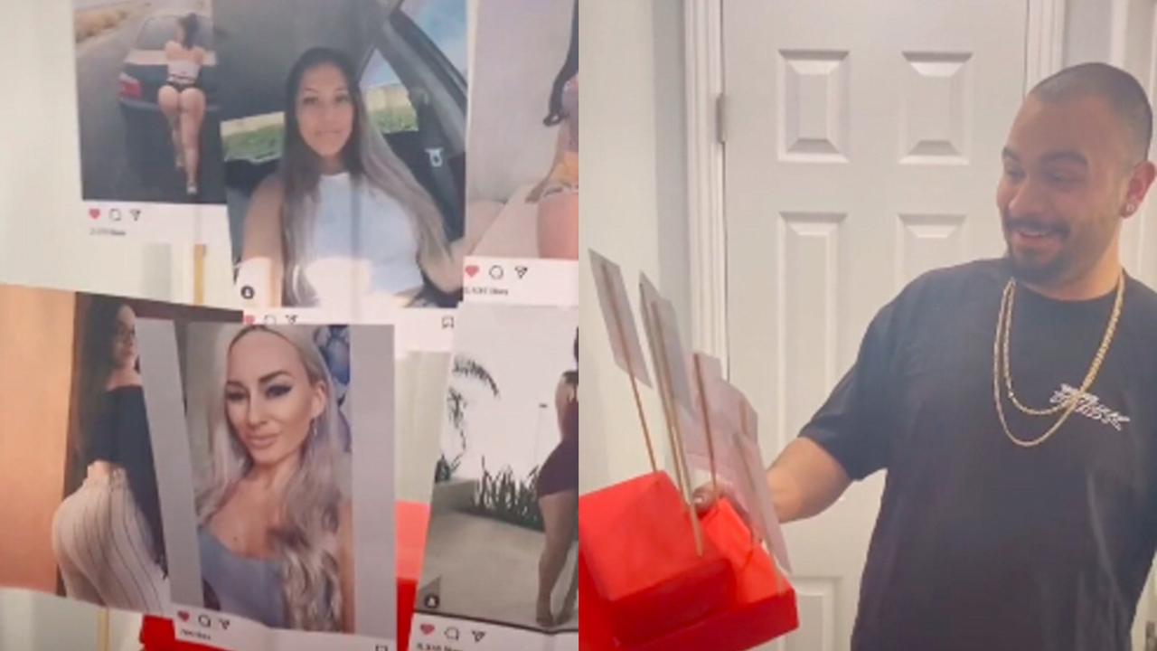 Mujer le regaló a su esposo fotos de las chicas a las que les da “like” en Instagram para San Valentín