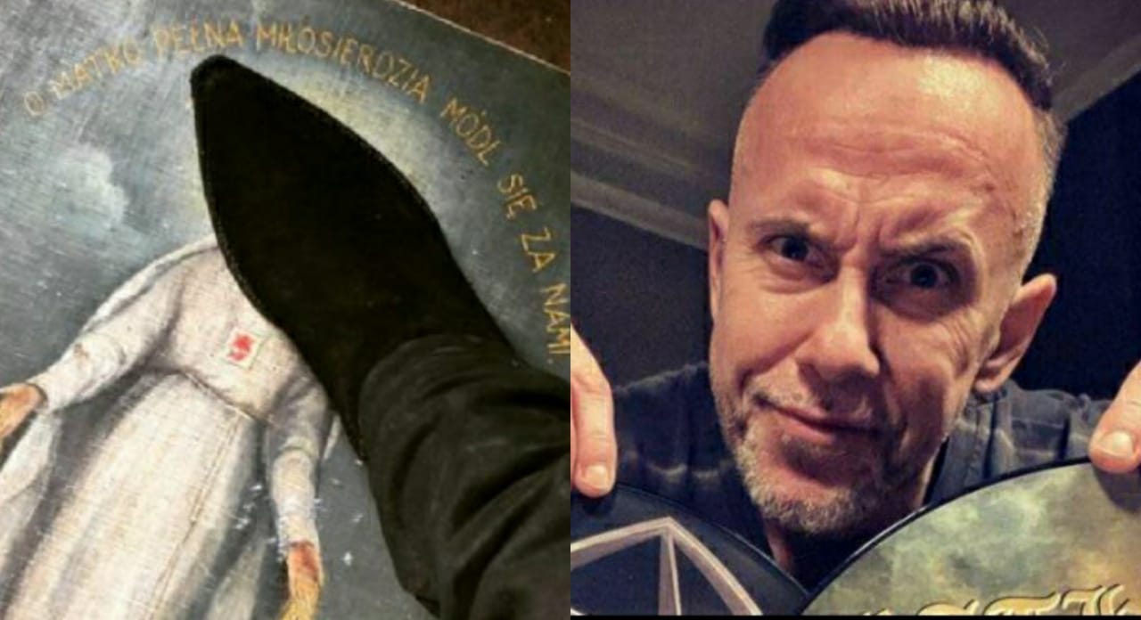 Demandan a vocalista de ‘Behemoth’ por pisar imagen de la Virgen María