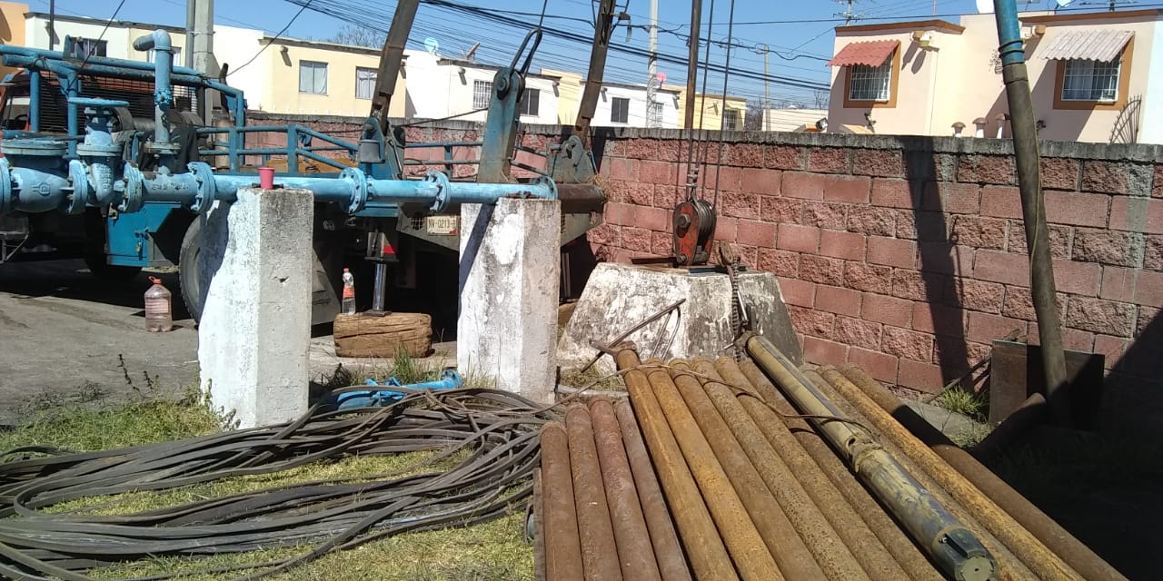 Dan mantenimiento a pozos de distribución de agua en Ayala