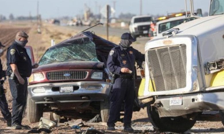 10 mexicanos fallecieron en un accidente automovilístico en California: SRE