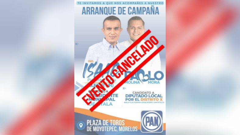 Cancela Isaac Pimentel su arranque de campaña