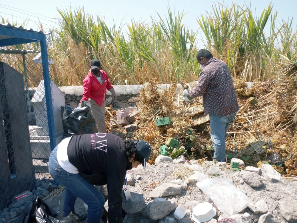 Realiza ayuntamiento de Ayala primera etapa de limpieza de panteones