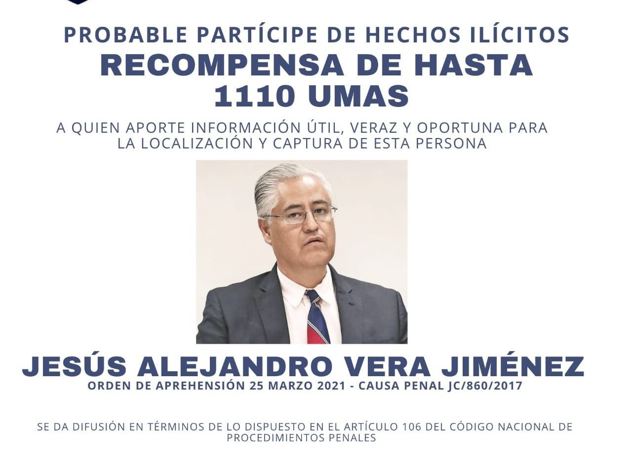 Ofrecen 99 mil pesos para encontrar a Alejandro Vera ex rector de la UAEM