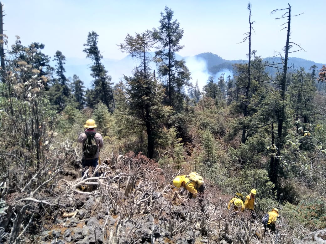 Liquidan a un 90% el incendio en Huitzilac, Morelos