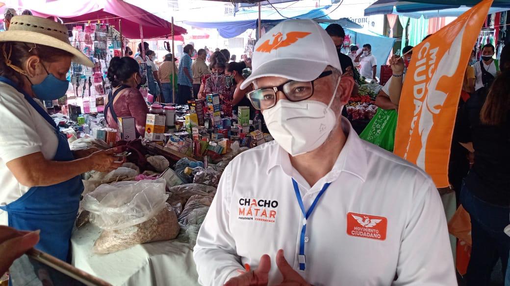 Visita Chacho Matar el Tianguis de Ciudad Chapultepec