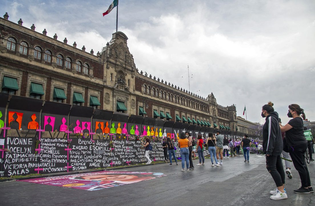 Costó 800 mil pesos la valla colocada en Palacio Nacional por Día de la Mujer