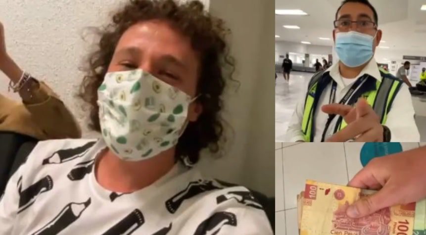 Multan con más de 6 mil pesos a Luisito Comunica por usar el celular en AICM
