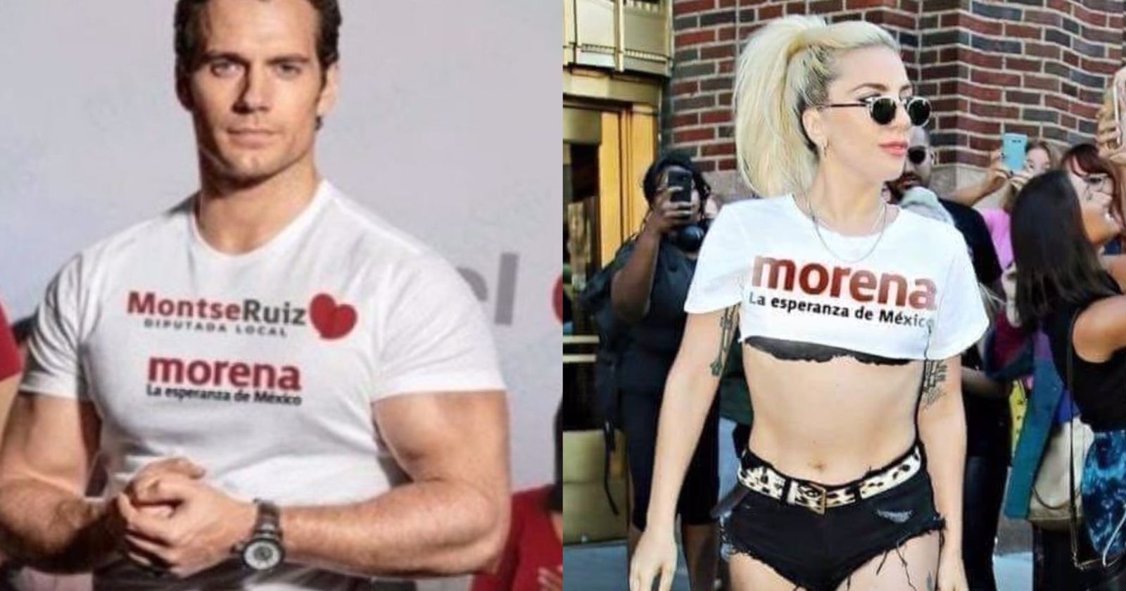 ¡FALSO! Henry Cavill y Lady Gaga NO apoyan a Morena