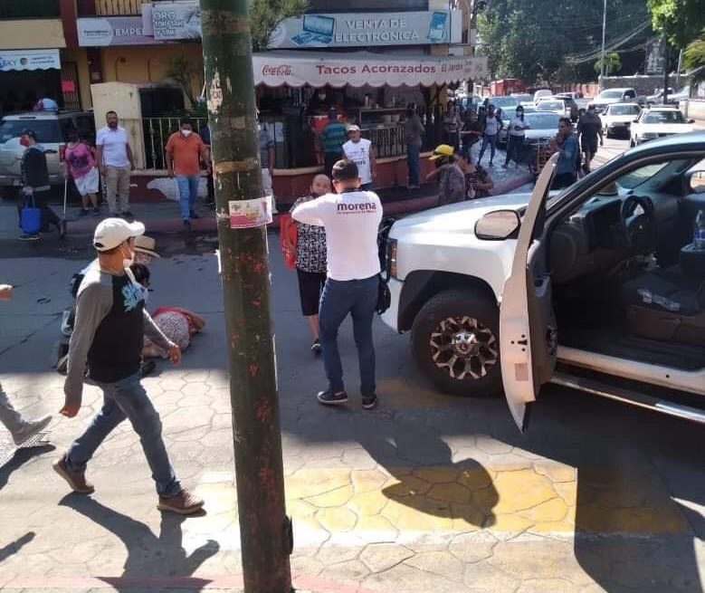 Colaborador de campaña de Rafael Reyes atropella a mujer en Jiutepec, fue detenido