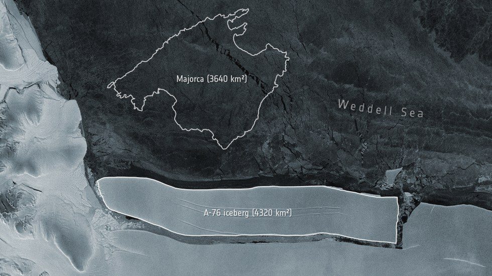 El iceberg más grande del mundo se desprende de la Antártida
