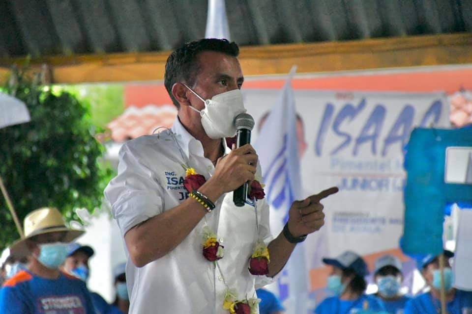 Isaac Pimentel continúa visitas a las colonias de Ayala